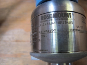 LOT TO INCLUDE: (1) ROSEMOUNT TRANSMITTER MODEL# 3051S2TG4A2A11X5AWA3WK1B4M5 (1) USER CONFIGURABLE BURST RATE, 2.4 GHZ DSSS, WIRELESS HART HOUSING/CONDUIT: WIRELESS PLANTWEB HOUSING, ALUMINUM, (1) CHASSIS, IO TYPE, 16 SLOT RTP2300 EXPANSION I/O KIND. 115/230 VAC, (1) HOUSING, STANDARD NEST KIND, STL MATERIAL, (2) GAUGES, FLOW TYPE, 6 INCH GAUGE FACE SIZE, 0-9000 GPM RANGE, 1/4" NPTF TOP AND BOTTOM CONNECTION. SWP 500 PSI, HOUSING SST BELLOWS SST, FILL ETHYLENE- GLYCOL & WATER, O-RINGS VITON DIFF. LOADING & HANDLING FEE $15-4142